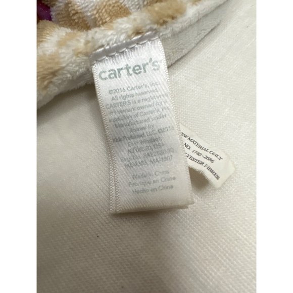 Carters Giraffe Baby Lovey Security Blanket Plush Animal Jungle Zoo Pacifier Gif - Picture 3 of 3